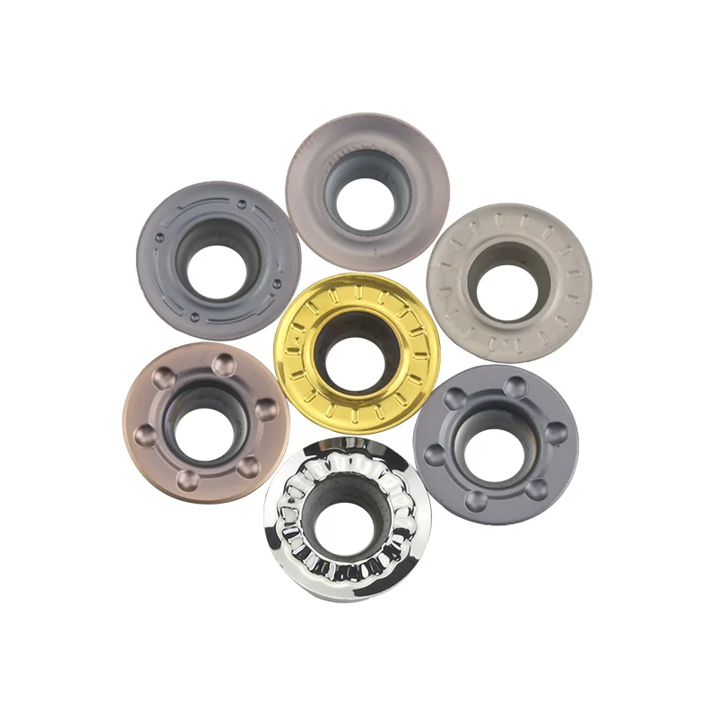 10 piezas de insertos de carburo RPMT08T2 / 10T3 / 1204 herramienta de torno de fresado interno fresa herramientas CNC herramienta de torno RPMT1003