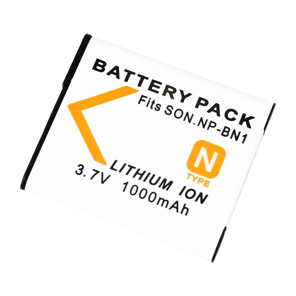 2pcs/lot 3.7V 1400mAh NP-BN1 NP BN1 NPBN1 Camera Battery For Sony Cyber-Shot DSC S750 DSC S780 W630 TX5 W310 T99