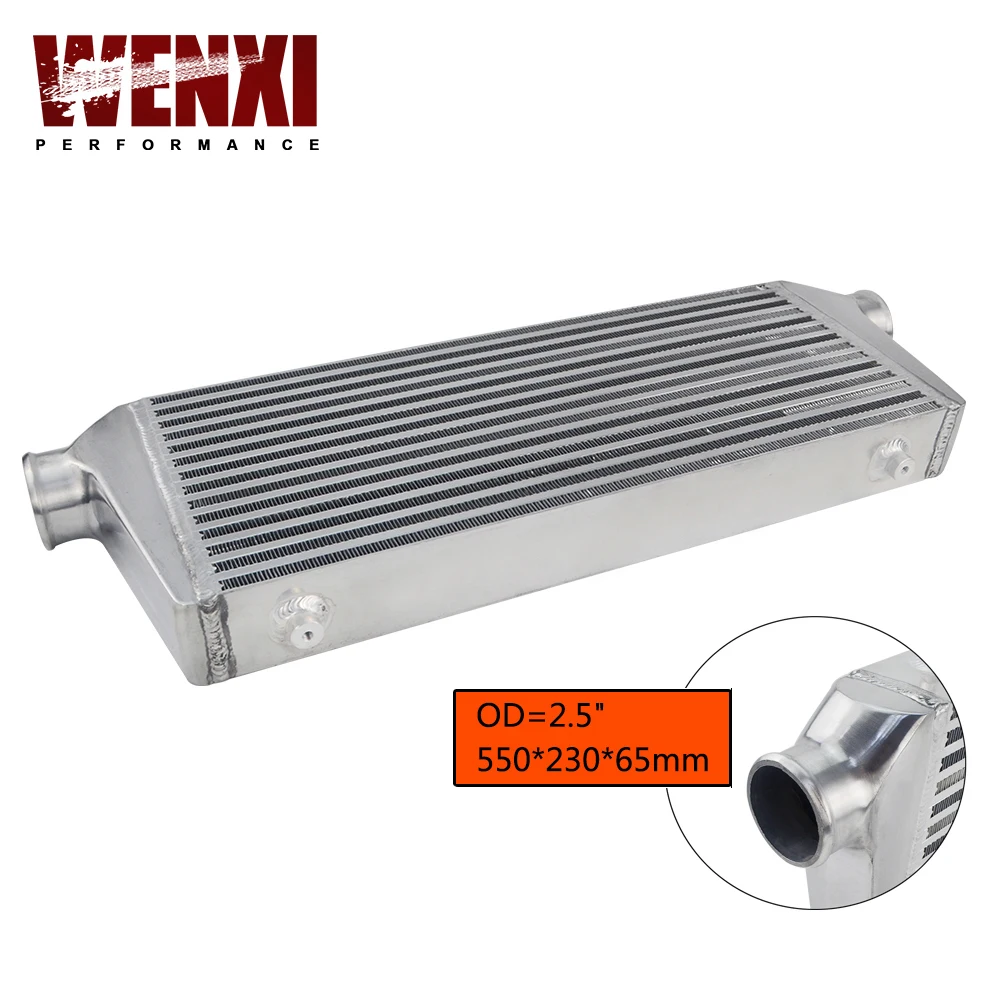 

Front Mount intercooler 550*230*65mm Universal Turbo Intercooler bar&plate OD=2.5" WX-IN813-25