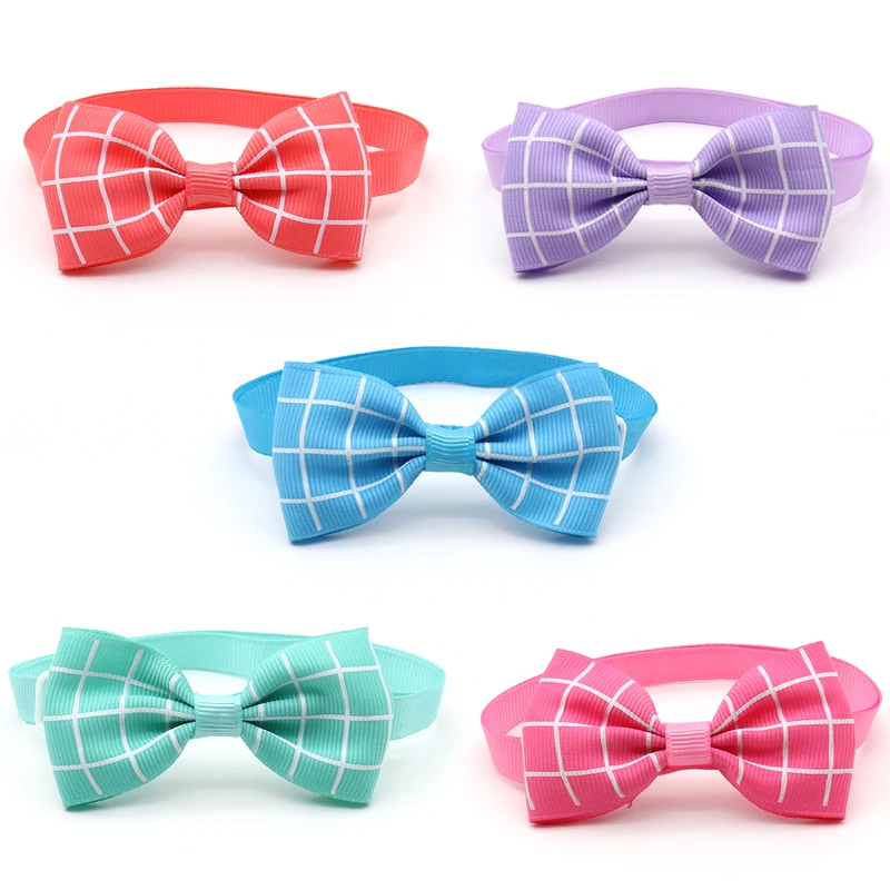 50/100 Pcs Dog Accessories for Small Dogs Bow Ties Necktie Pet Dog Collar Pet Grooming Dog Supplies Bow Ties Collar for Dogs