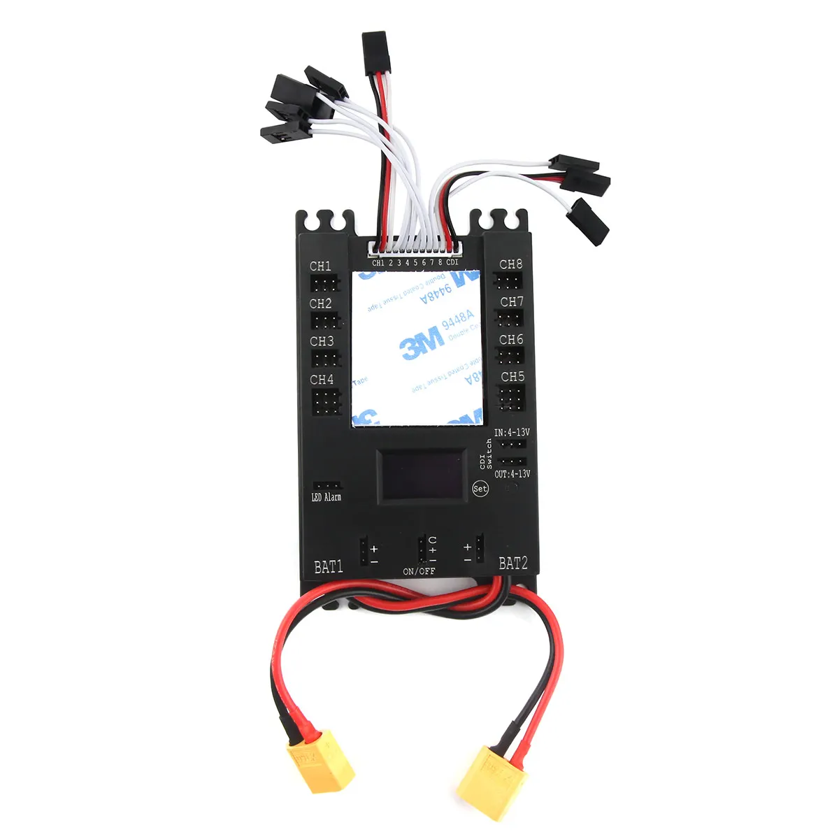 Mini Power DP Pro 9 Channels Mini Servo Section Board Power Box with BEC for Gas Plane