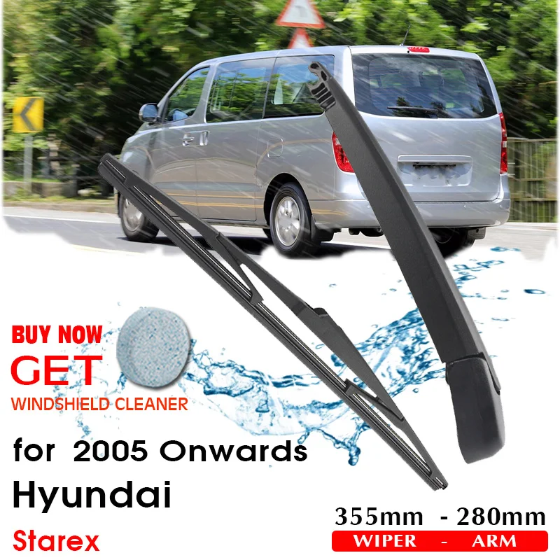 Car Wiper Blade Rear Back Window Windscreen Windshield Wipers Auto Accessories For Hyundai Starex Hatchback 355mm 2005 Onwards