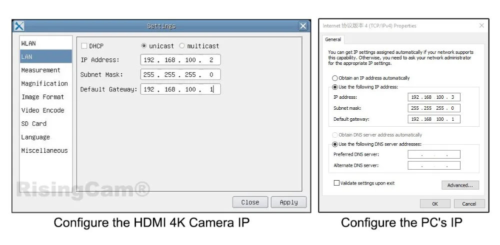 RisingCam Top 4K Ultra HD 30fps HDMI USB GE Ausgang imx678 1/1.8" Sensor 4K digitale C-Mount Mikroskopkamera 4K – Detail 39