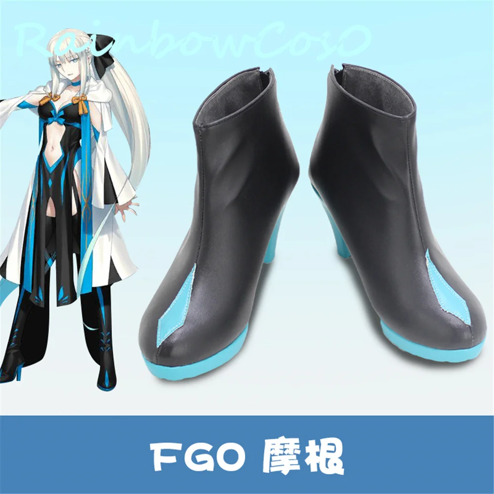 

Fate Grand Order FGO Morgan Cosplay Shoes Boots Game Anime Halloween RainbowCos0 W1771