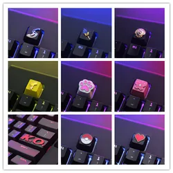 1pc Zinc Aluminium Alloy Key Cap for MX switch Mechanical Keyboard Stereoscopic relief keycap for Sakura Switch R4 Height