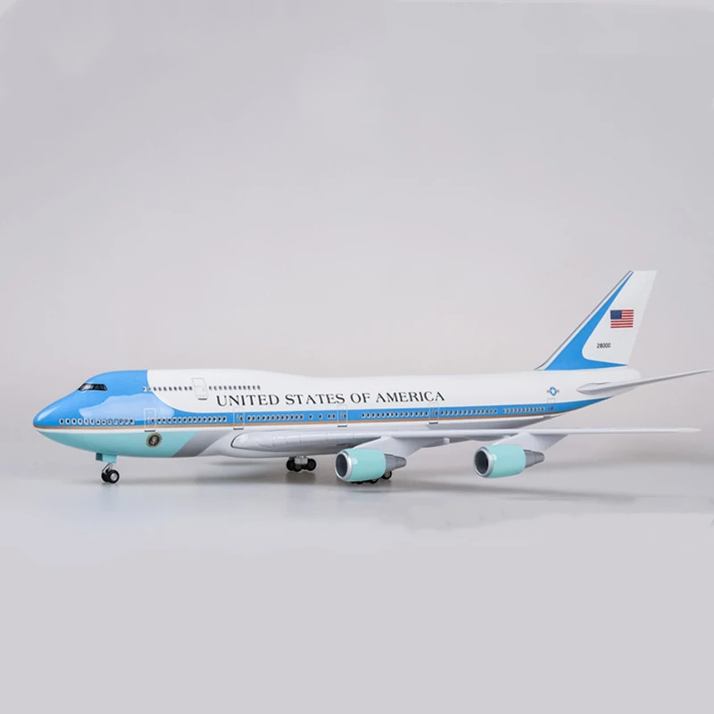 

47CM 1:150 Scale Airplanes Air Force One Boeing B747 Model resin diecast Aircraft Plane Model gifts Collectible display