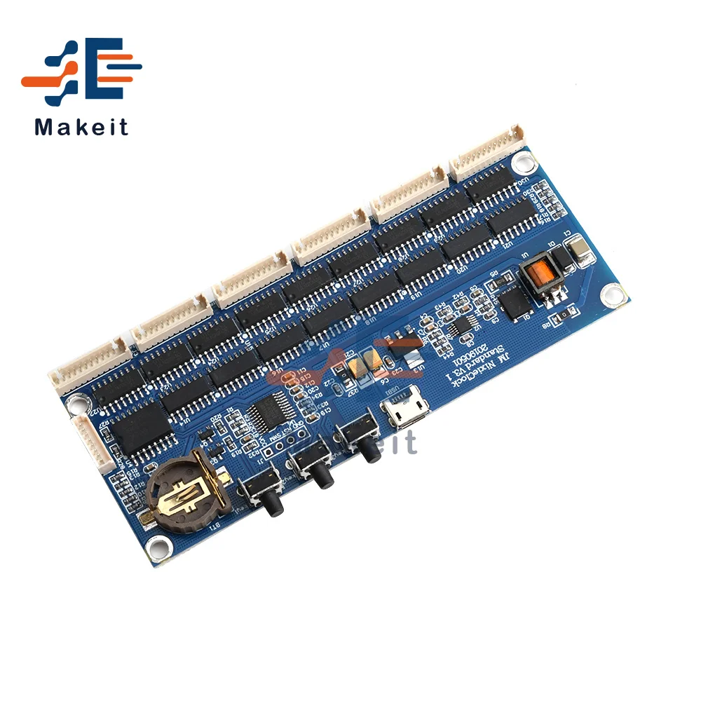 Micro USB Glow Tube 5V 1A IN14 QS30 IN12 Retro Digital LED Clock Module Nixie Tube Circuit Board Without Tube