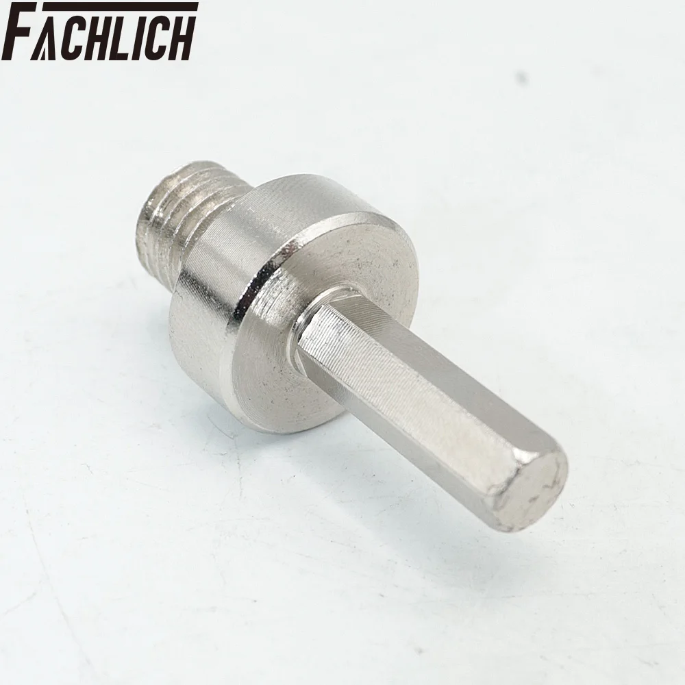 FACHLICH 2Units Adapter For Grinding Disc Change Thread Converter For M14 Male Thread To Hexagon Shank Diamond Core Bits