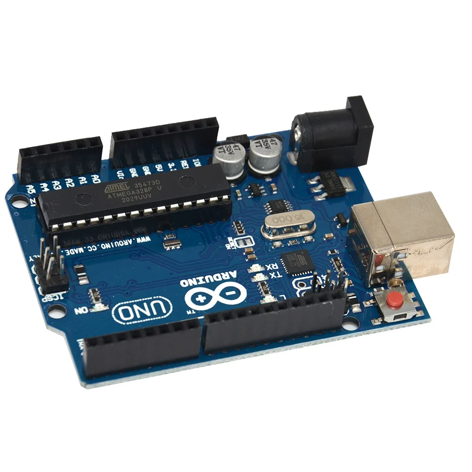 1 Set UNO R3 scatola ufficiale ATMEGA16U2 + Chip MEGA328P per scheda di sviluppo Arduino UNO R3 + cavo USB