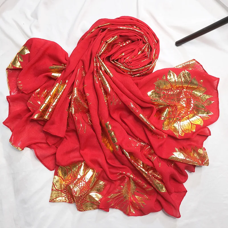 180*130cm lenço de viagem xale vermelho folhas feminino vintage dourado verão outono fino protetor solar cachecol hijabs xales