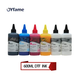 OYfame 600ml DTF ink  DTF Powder DTF Printer For Directly printer film ink For Epson L805 L1800 R1390 DX5 I3200 DTF Printer