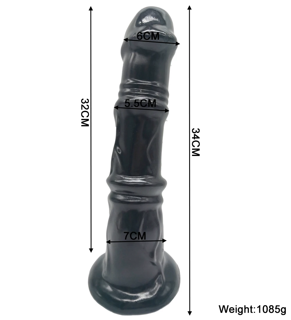 34cm Long Horse Dildo Huge Dick Big Animal Penis With Suction Cup Vagina Anal Sex Toys for Woman Strapon Female Masturbation