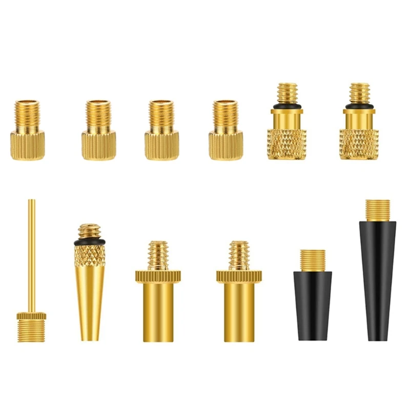 10/12pcs Tire Air Chucks Tyre-Valve Air Compressor Pump Clip Car Truck Thread Converter Inflator Nozzle Adapter Connector