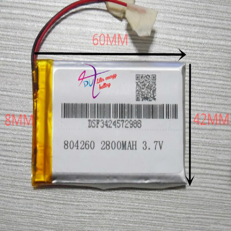 best battery brand 3.7V tablet battery 804260 084260 mobile devices digital products 2800mAH