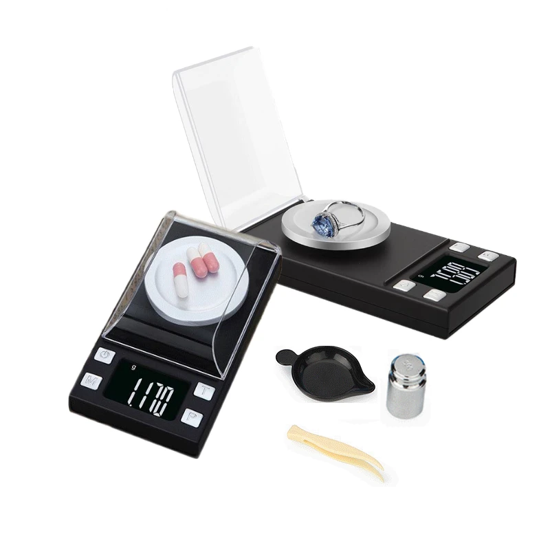 IKEME Lab Balance  0.001g Mini Jewelry electronic scale LCD Digital Electronic Balance