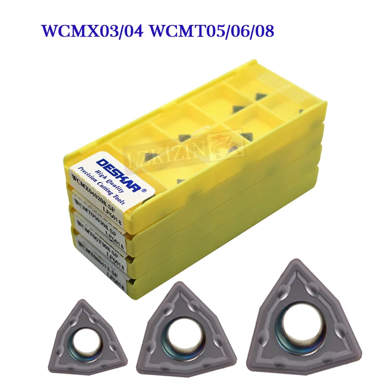 U-broca Carboneto Inserir Cnc Torneamento Wcmx Wcmt Ferramenta de Corte Torno Wcmx030208 Wcmx040208 Wcmt050308 Wcmt06t308 Wcmt080412 sf Lf6018
