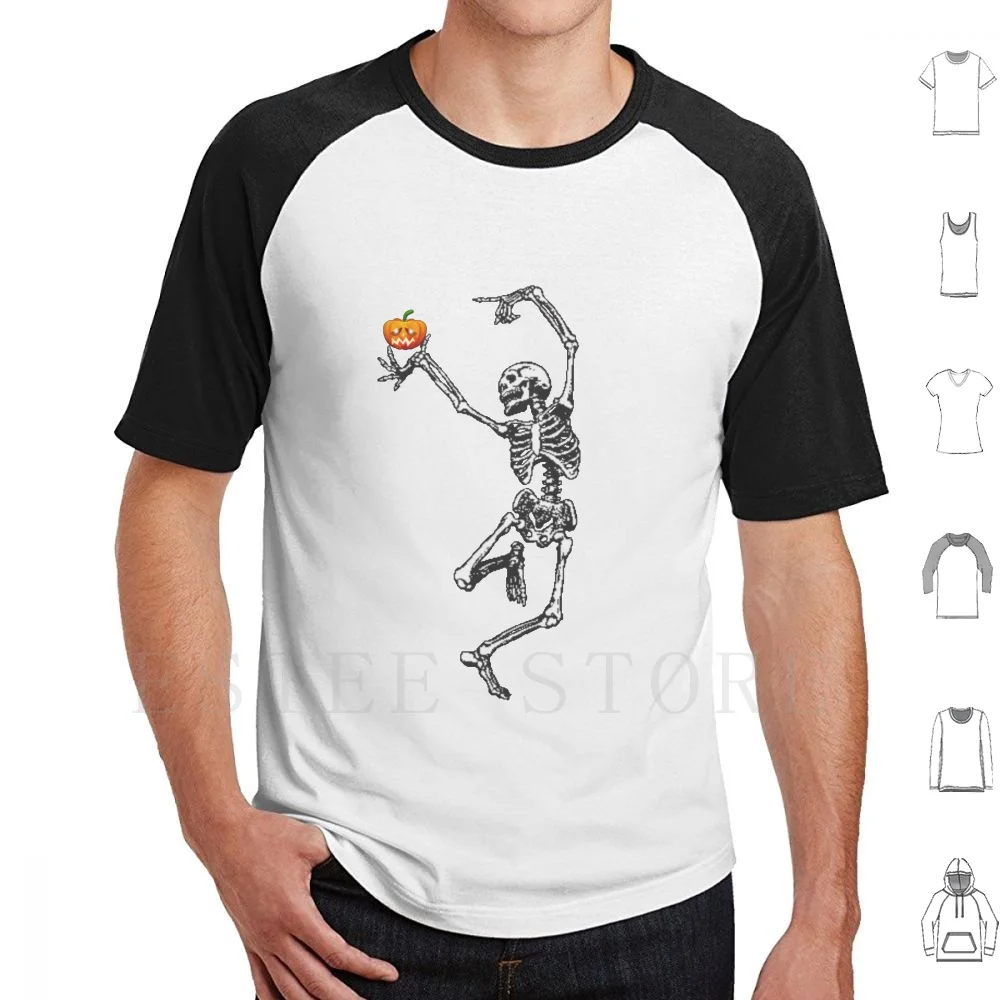 Pumpkin Delight T Shirt Cotton Men DIY Print Halloween Skeleton Pumpkins Trick Or Treat