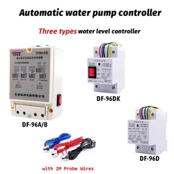 DF-96D/DK A/B Automatic Water Level Controller Switch 20A 220V Water tank Liquid Level Detection Sensor Water Pump Controller