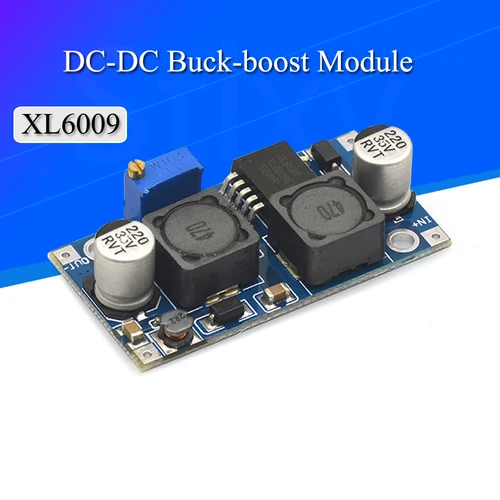 DC-DC XL6009 Auto Boost Buck módulo convertidor reductor ajustable Solar 1,25-36 V placa de voltaje interruptor MOSFET DSN6000AUD
