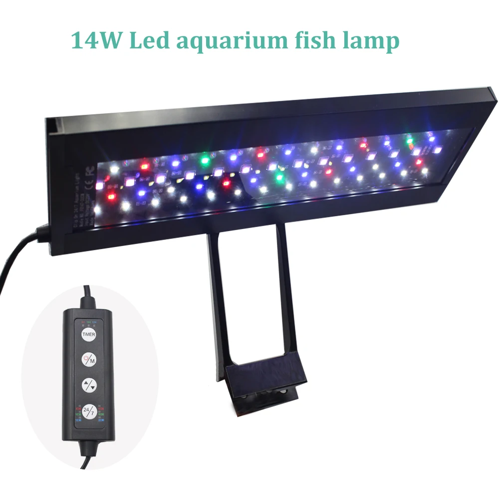 

14W Clip on Aquarium fish Light waterproof dimmable Led Aquarium lights Coral lamp for Fish tank lamp