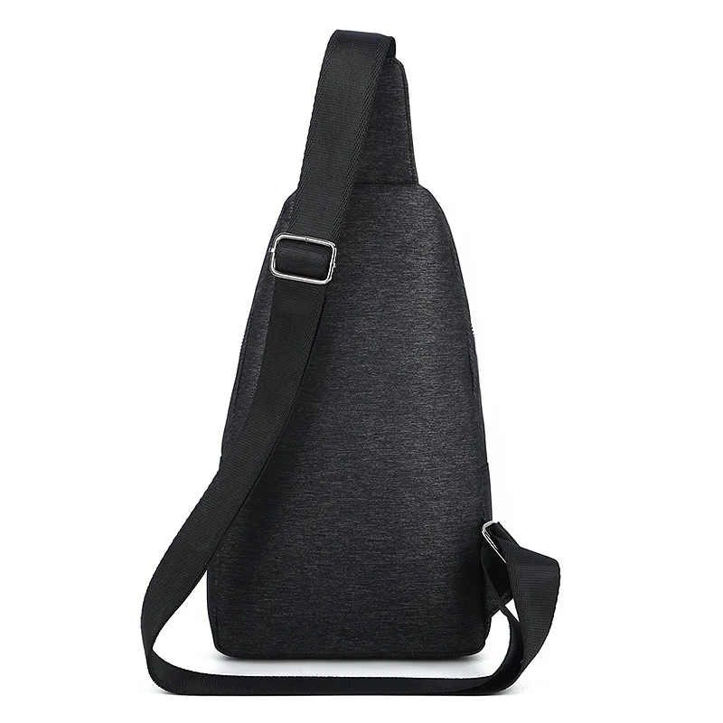 Trendy Korean Men's Chest Bag Elastic Oxford Waterproof Crossbody Bag Leisure One Shoulder Chest Bag