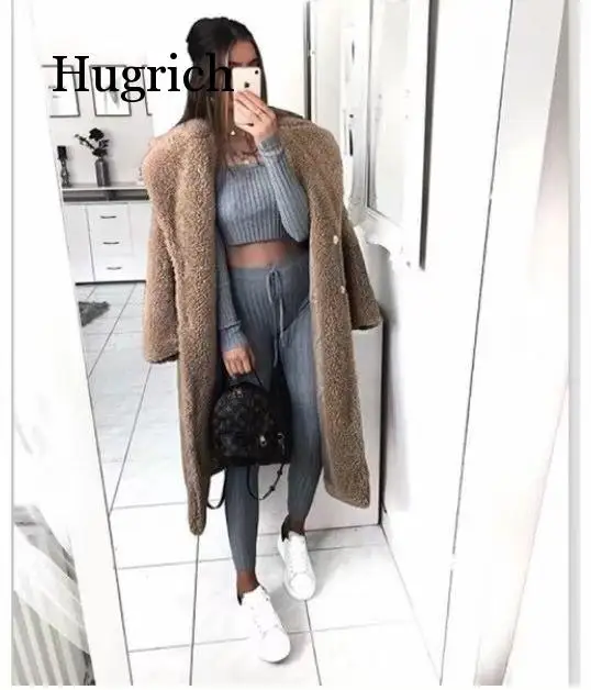 Coat Women Autumn Winter 2020 Casual  Long Jacket Female Thick Warm Outwear Oversize Fur Mujer Chaqueta