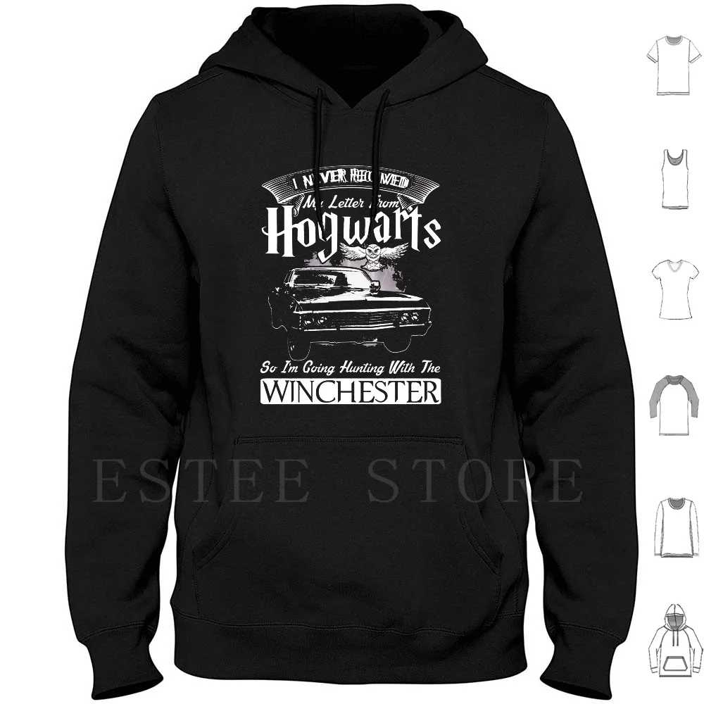 سترة I'm Going Hunting With The Winchester بأكمام طويلة خارقة للطبيعة The Winchesters Sam Dean Casitel Chevy 67 Series Boys
