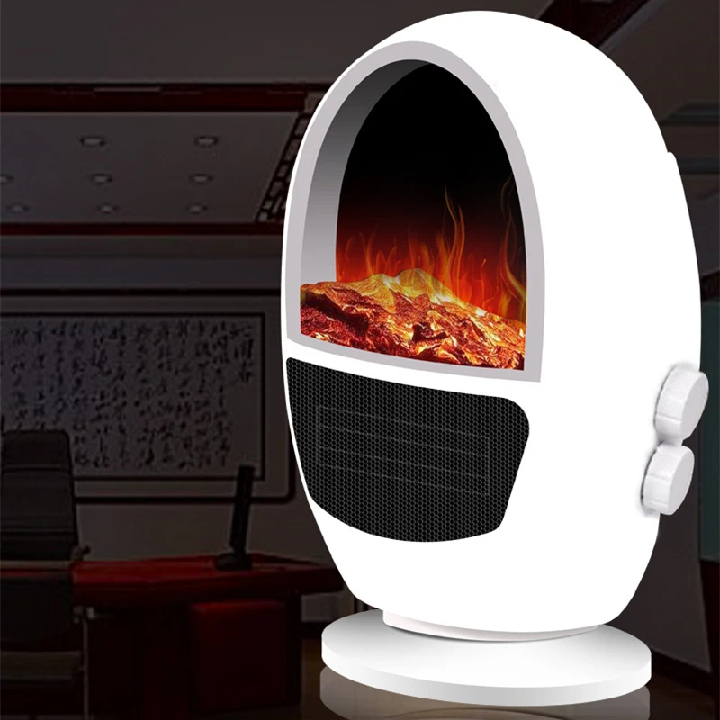 New style air heater 3D flame simulation electric heater Household heater three-speed shaking head electric heater