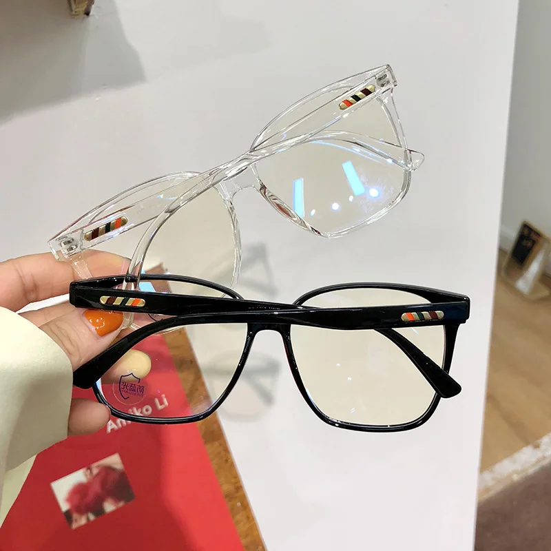 2024 Fashion Transparent Optical Glasses Frame Blue Light Blocking Glasses Flexible Vision Care Computer Eyeglasses Frames