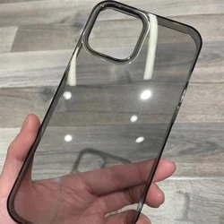 High Quality Clear Black Soft TPU Case For iPhone 17 16 15 14 13 12 11 Pro Max XS XR 7 8 Plus Transparent Protection Back Cover