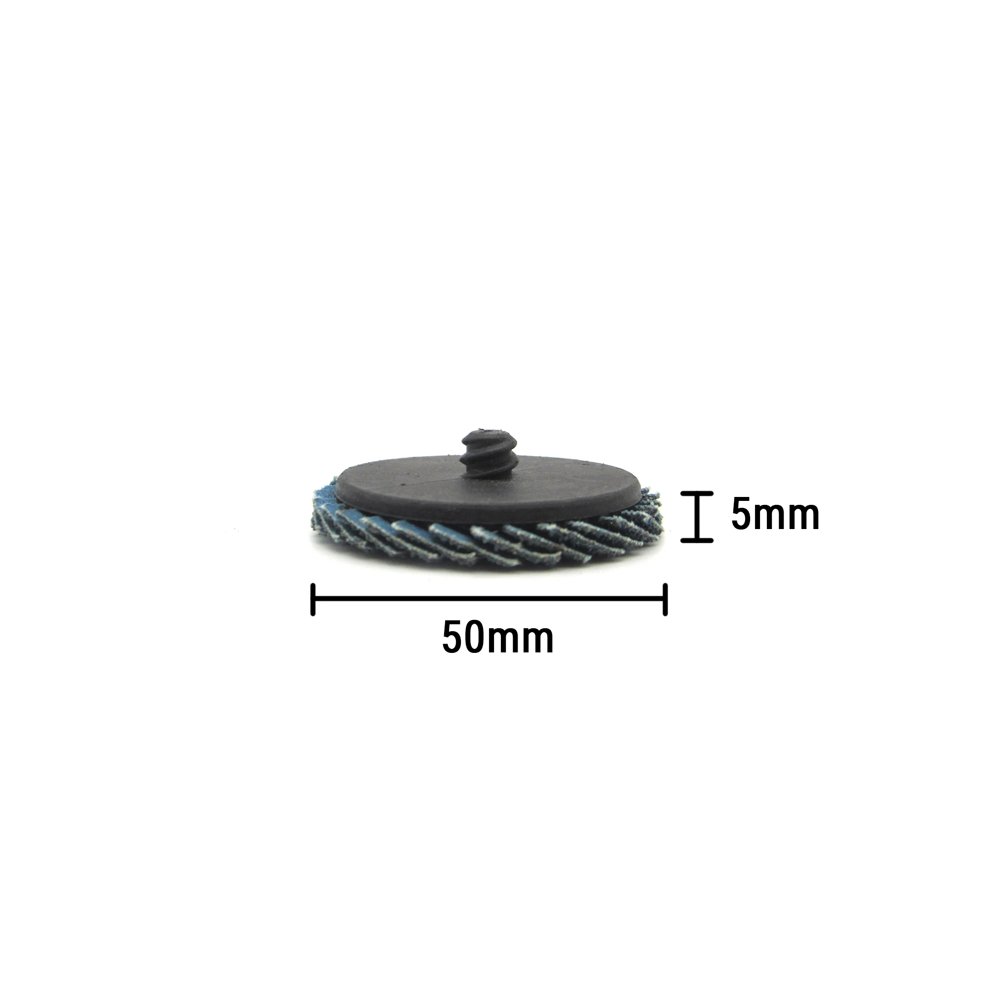 POLIWELL 4PCS 2inch 50mm 40grit R-type Quick Change Grinding Sanding pads for Metal Polishing and Deburring