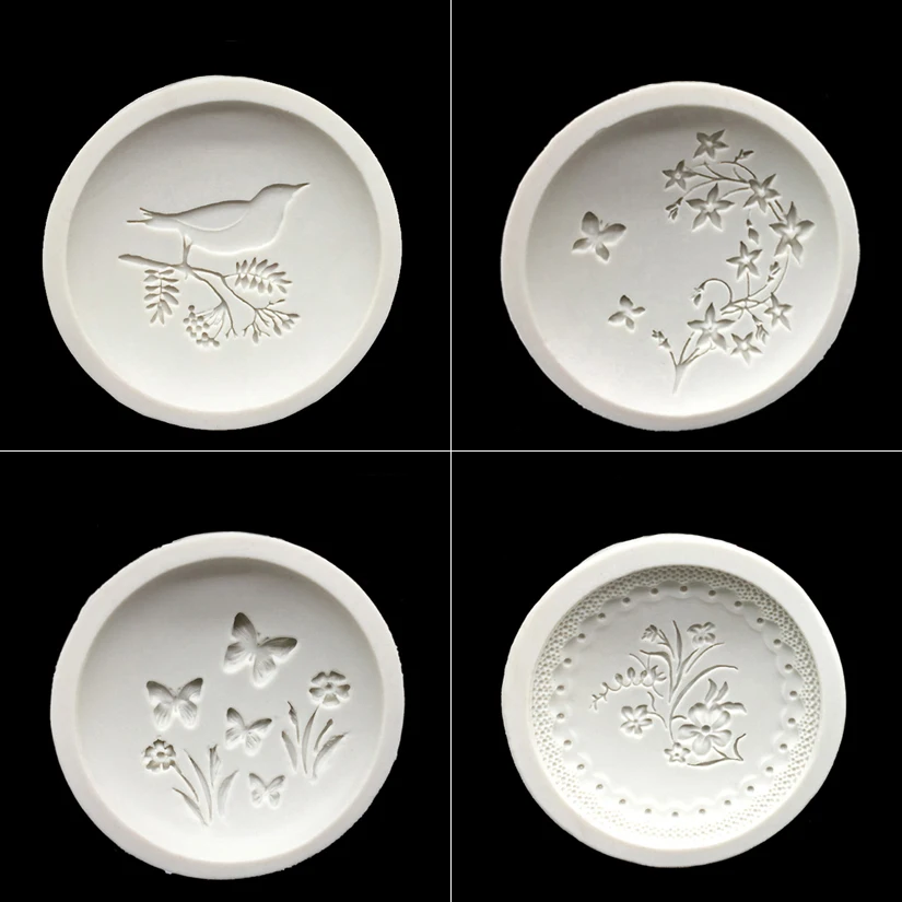 

Butterfly Bird Flowers Shape Silicone Sugarcraft Cupcake Mould, Fondant Cake Decorating Tools Bakeware