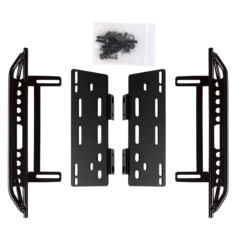 INJORA Rock Sliders Metal Pedal Upgrade Part for 1:10 RC Crawler Car Axial SCX10 SCX10 II 90046