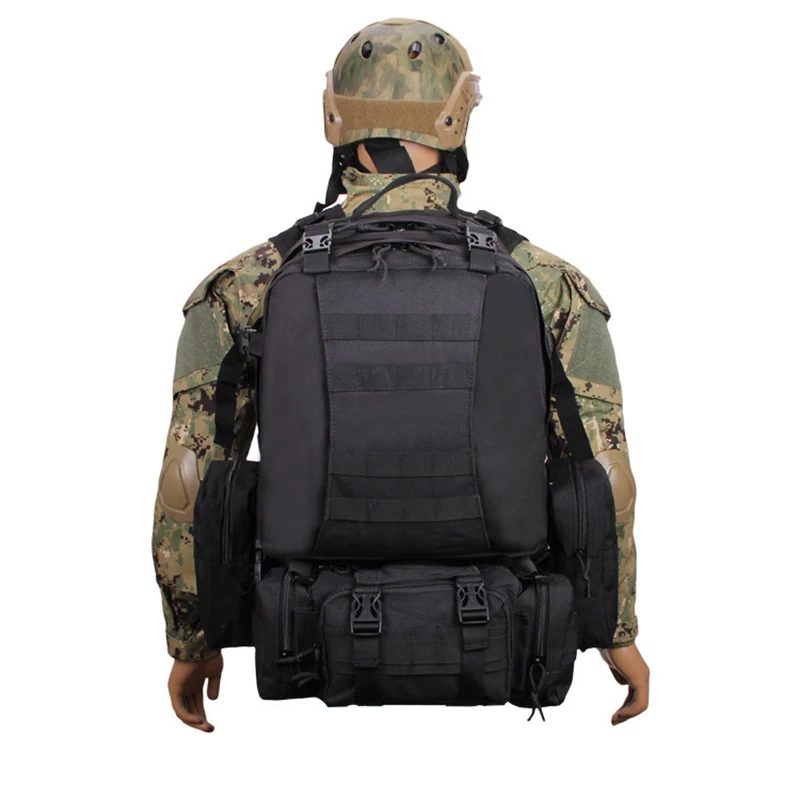 Fonto New Spot 55L Large Capacity Tactical Backpack Outdoor Sports Mountaineering and Riding Combination Backpack