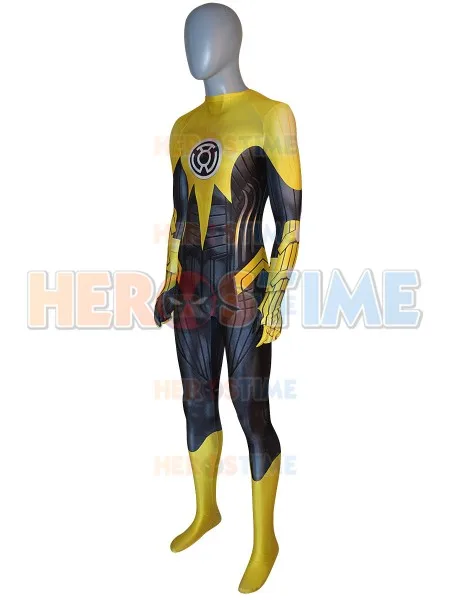 Nieuwe Gele Lantaarn Cosplay Kostuum 3D Gedrukt Hoge Kwaliteit Spandex Zentai Bodysuit Halloween Kostuum Voor Volwassenen/Kinderen/Custom gemaakt