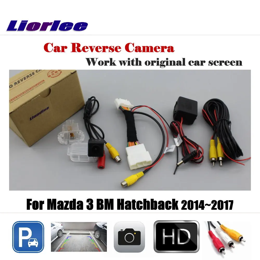 

For Mazda 3 Hatchback 2014-2017 Car Reverse Rear View Camera (6V) Original Screen HD CCD Back Parking CAM