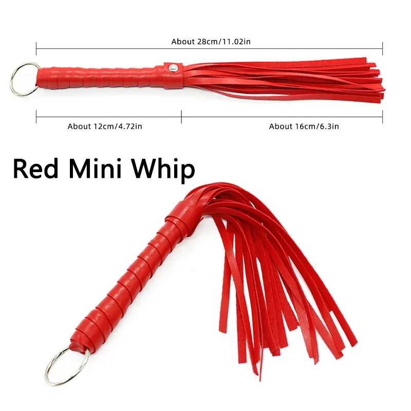 Slave Soft Leather Whip Adult Games BDSM Flogger Bondage Gear Sex Toys Flirt Couple Erotic Fetish Stimulates Queen Whips Cosplay