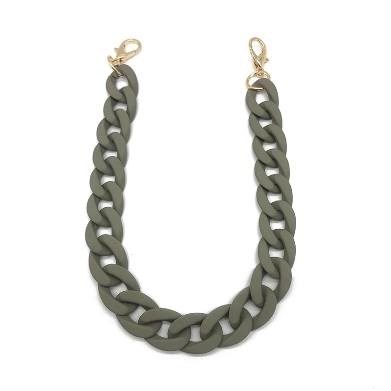 1Pc 30-120cm Detachable Bag Strap Acrylic Resin Handbag Chain Strap Women Fish Bone Shoulder Strap Plastic Bags Accessories
