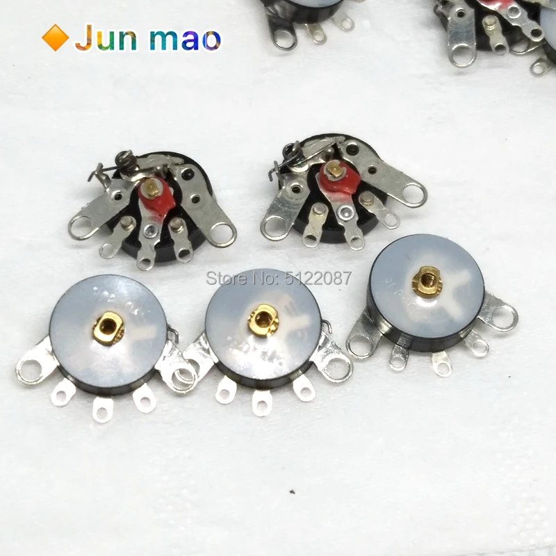 10PCS/LOT Straight Angle Radio Potentiometer RV12MM B503 B103 B50K B10K Power Amplifier Volume Potentiometer With Switch RV12 mm