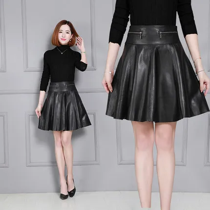 

Top brand Genuine New Fashion Sheep Leather Skirt K22 high quality