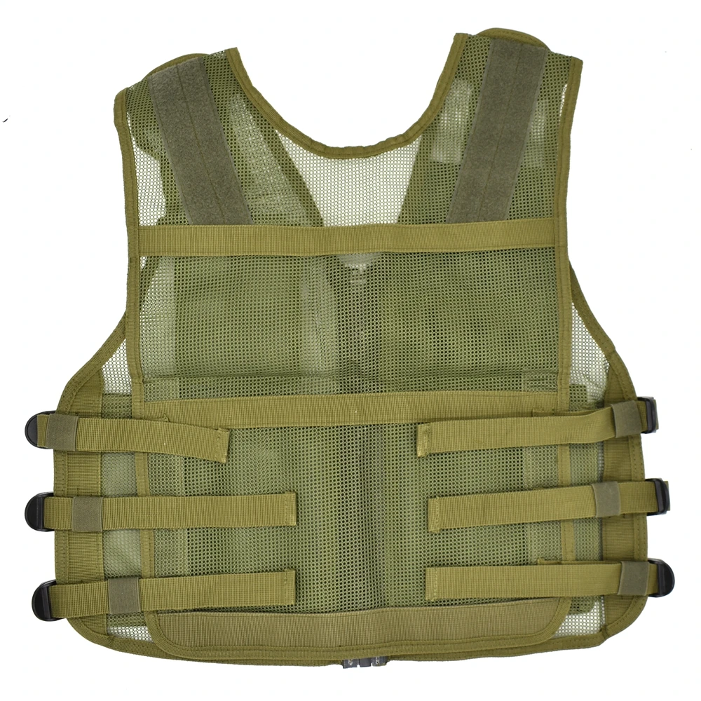 Chaleco táctico de malla MOLLE - tallaje ajustable, para caza y pesca - imagen 3