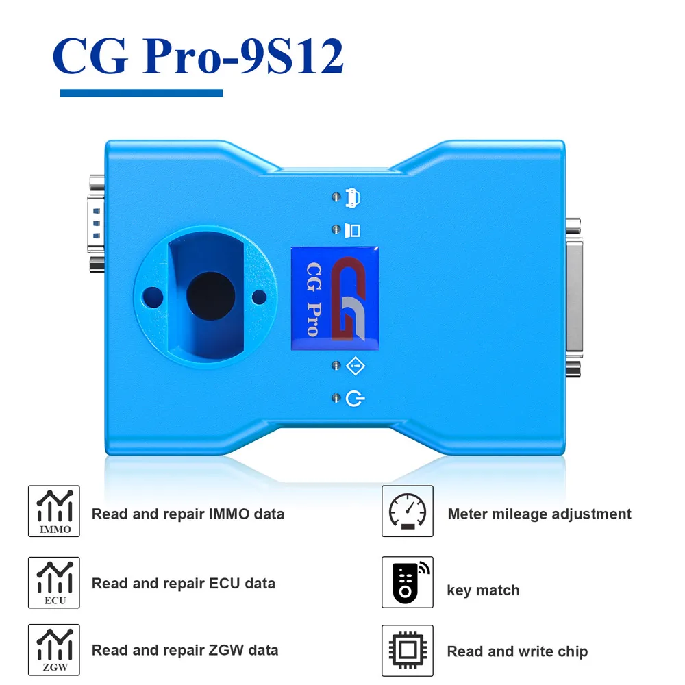 [EU/RU Ship] V2.2.3.6 CG Pro 9S12 Programmer Full Version with All Adapters including New CAS4 DB25 and TMS370 Adapter Key Prog