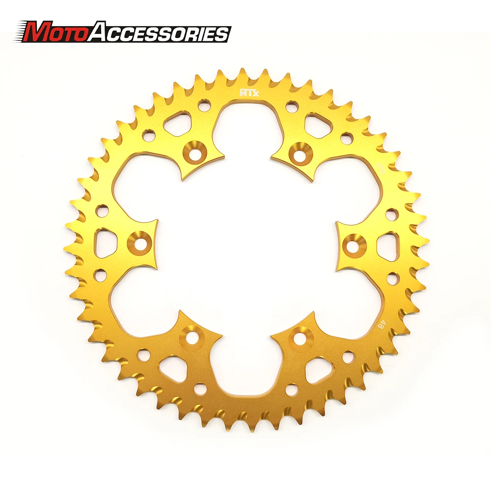 Aluminium Alloy 47T 48T 49T 50T 51T 52T Rear Chain Sprocket For Suzuki Off Road DR350 L Kawasaki  KLX400 B1RM125 D RM250 X D H W