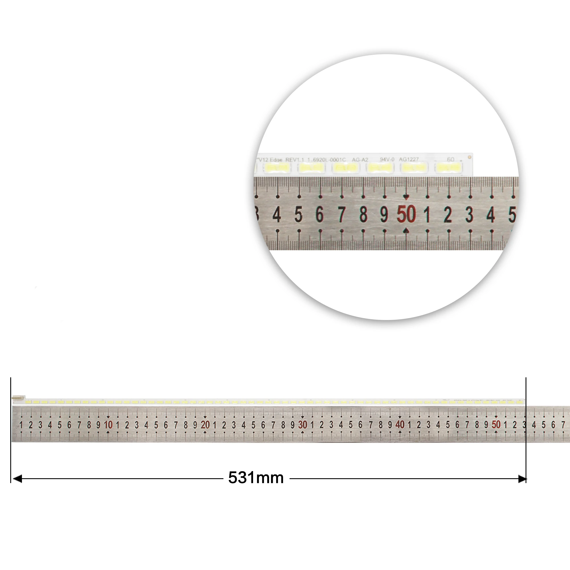 Écran led 42 pouces, haute qualité, 42v 12 EDGE REV1.1, 531mm, 60led, LE42A70W LC420EUN/SE/M1