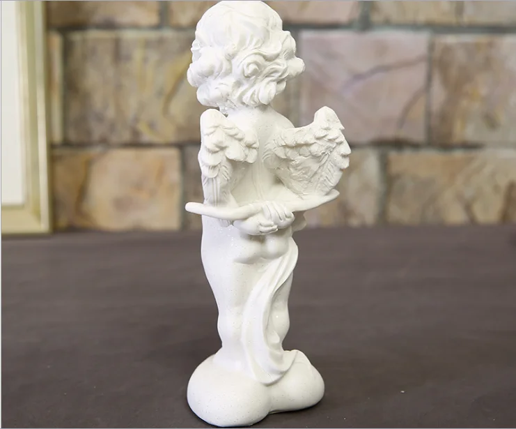 European style portrait figure sandstone resin statue angel sculpture cabinet decoration home furnishings ornaments p1688