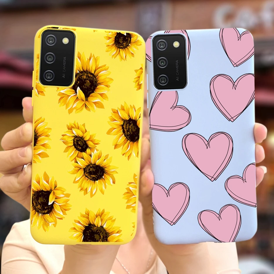 Beautiful Flowers For Samsung Galaxy A03s Case SM-A037F Soft Silicone New Fashion Phone Cover For Samsung A03s A 03s A037F Cases