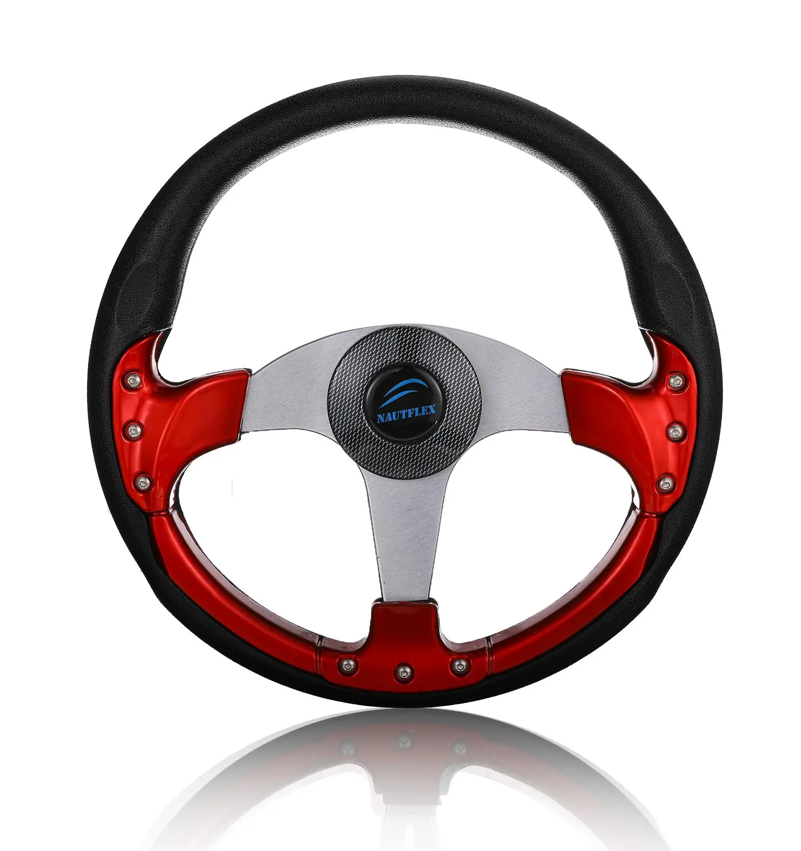 

12.5 inch Marine Power Boat Steering Wheel Universal Replacement for Yacht Sport Speedboat Rib Tender Dinghy