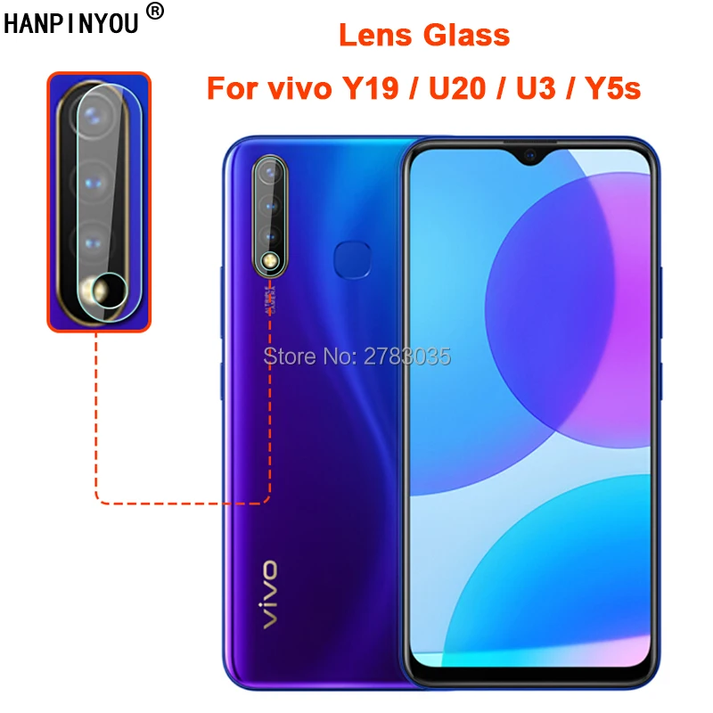 

For vivo Y19 / U20 / U3 / Y5s Clear Ultra Slim Back Camera Lens Protector Rear Camera Len Cover Tempered Glass Protection Film