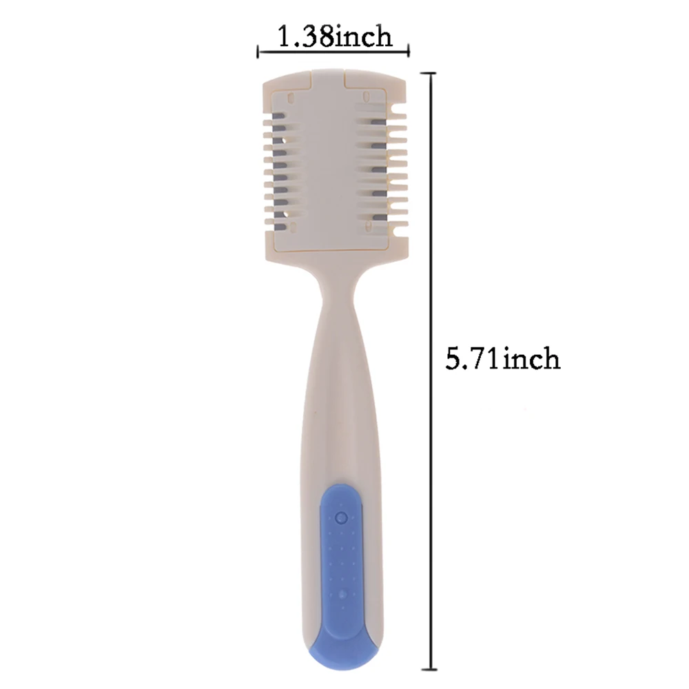 Pet Hair Trimmer Comb Dog Long Hair Remover Cutting with 2 Blades Grooming Razor Thinning Hairbrush Comb Products For Cats Puppy