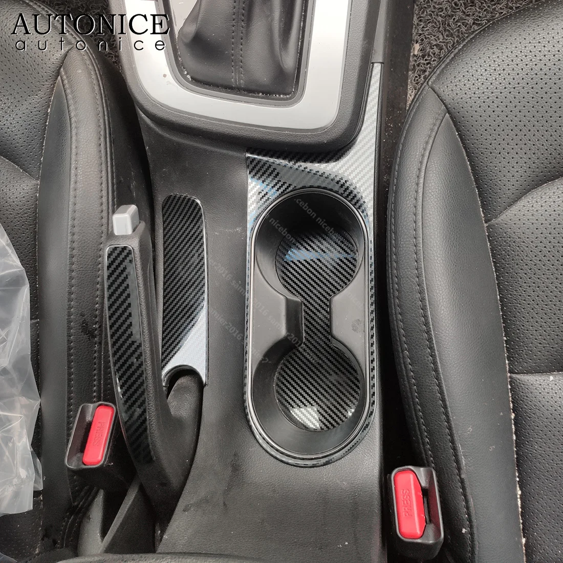 Carbon Fiber Color Parking Handbrake Hand Brake Handle Cover Trim Fit for Hyundai Elantra 2016 2017 2018 2019 2020